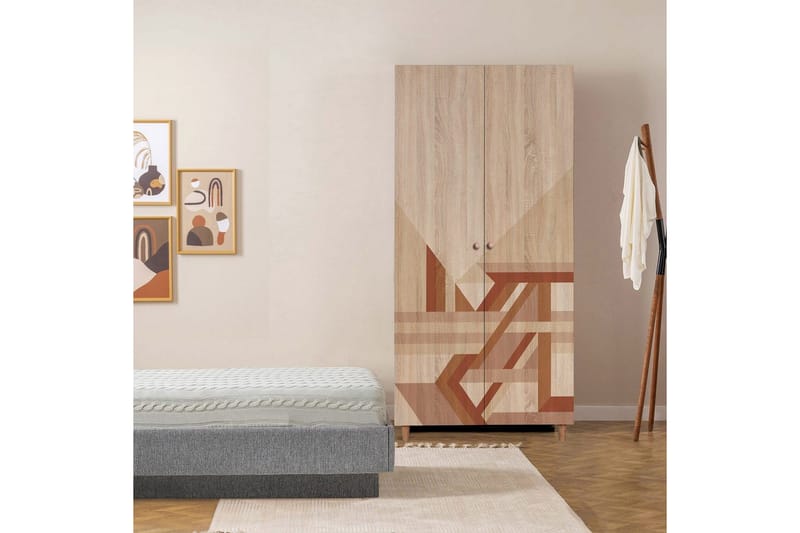 Selalesi Garderobsskåp 90x192 cm - Förvaring - Klädförvaring - Garderob & garderobssystem - Klädskåp & fristående garderob