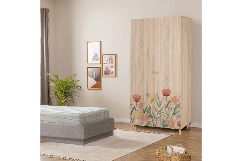 Selalesi Garderobsskåp 90x192 cm - Förvaring - Klädförvaring - Garderob & garderobssystem - Klädskåp & fristående garderob