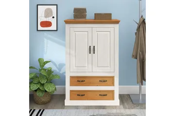 Selma Garderob 86x131 cm - Vit - Förvaring - Klädförvaring - Garderob & garderobssystem
