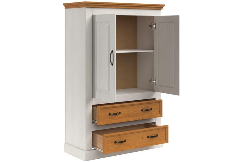 Selma Garderob 86x131 cm - Vit - Förvaring - Klädförvaring - Garderob & garderobssystem