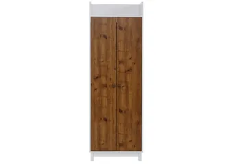 Shellake Garderob 62x60 cm - Vit/Natur - Förvaring - Klädförvaring - Garderob & garderobssystem