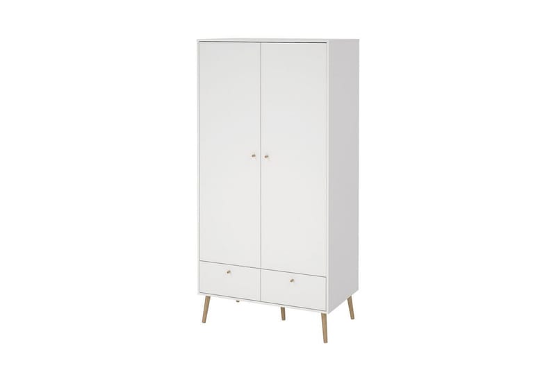 Shinta Garderobdsskåp 99x200 cm - Vit - Förvaring - Klädförvaring - Garderob & garderobssystem - Klädskåp & fristående garderob