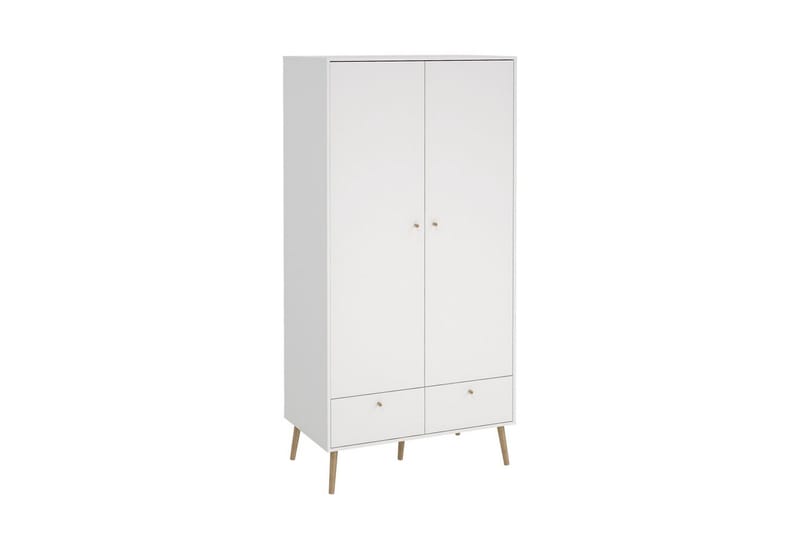 Shinta Garderobdsskåp 99x200 cm - Vit - Förvaring - Klädförvaring - Garderob & garderobssystem - Klädskåp & fristående garderob