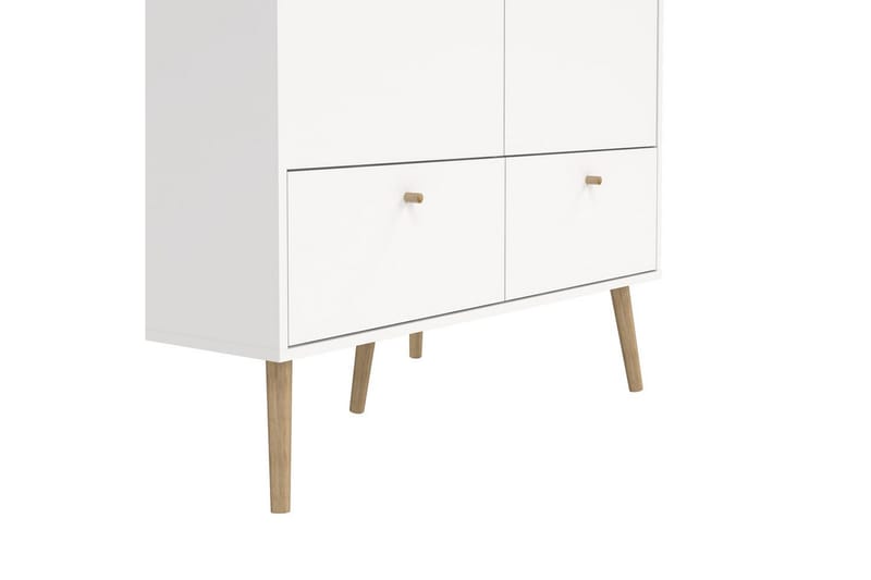 Shinta Garderobdsskåp 99x200 cm - Vit - Förvaring - Klädförvaring - Garderob & garderobssystem - Klädskåp & fristående garderob