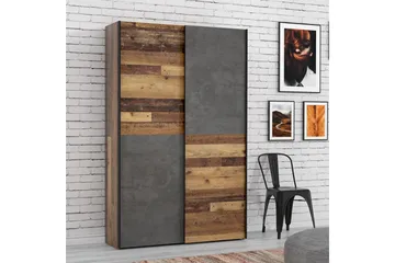 Shipts Garderob 42x120 cm - Natur/Mörkgrå - Förvaring - Klädförvaring - Garderob & garderobssystem