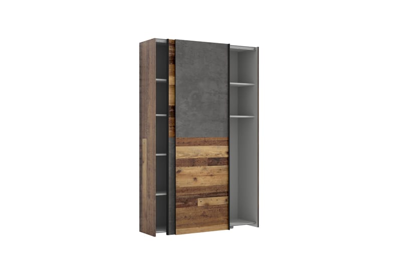 Shipts Garderob 42x120 cm - Natur/Mörkgrå - Förvaring - Klädförvaring - Garderob & garderobssystem
