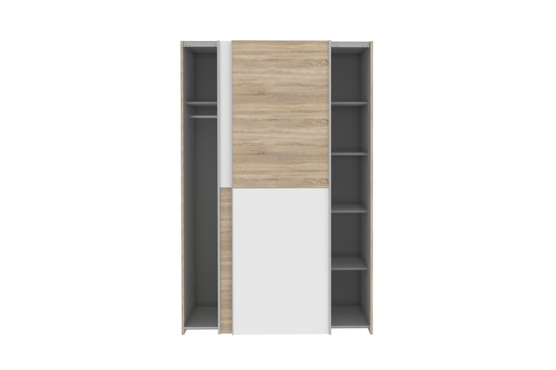 Shipts Garderob 62x120 cm - Brun/Vit - Förvaring - Klädförvaring - Garderob & garderobssystem
