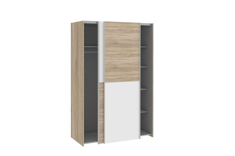 Shipts Garderob 62x120 cm - Brun/Vit - Förvaring - Klädförvaring - Garderob & garderobssystem