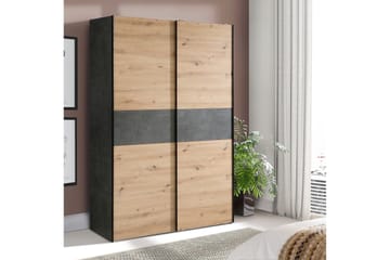 Shipts Garderob 62x120 cm - Ljus Natur/Grå - Förvaring - Klädförvaring - Garderob & garderobssystem