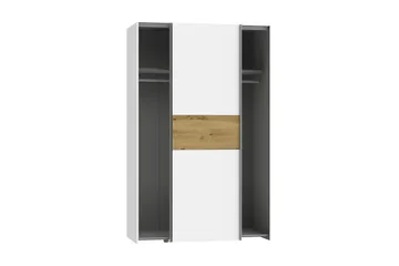 Shipts Garderob 62x120 cm - Vit/Brun - Förvaring - Klädförvaring - Garderob & garderobssystem
