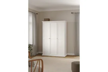 Shoiba Garderob 138,8x200,6 cm - Vit - Förvaring - Klädförvaring - Garderob & garderobssystem