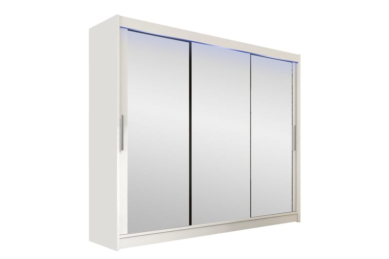 Sia Garderob med Spegel 250x215 cm, Vit