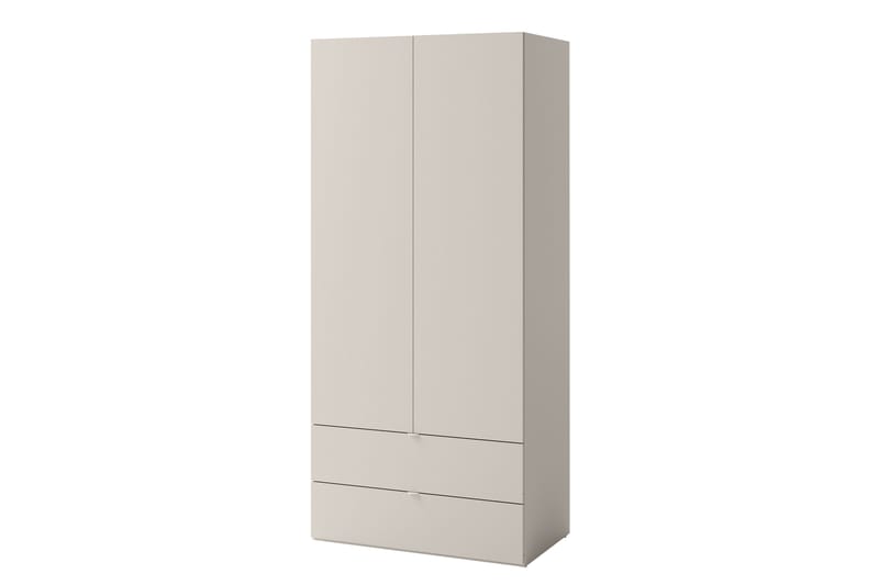 Sigmana Garderob 90x201 cm - Ljusgrå - Förvaring - Klädförvaring - Garderob & garderobssystem