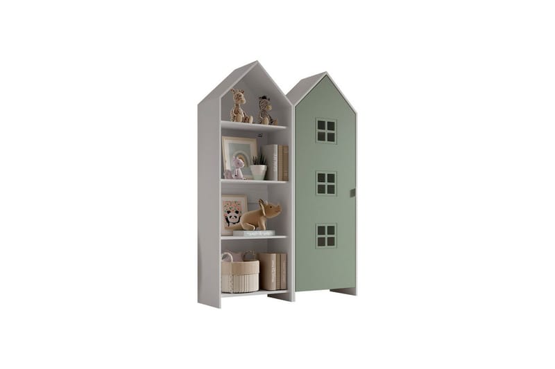 Skåp Casami Brygge 2-delad med 1 dörr Grön - Grön - Förvaring - Klädförvaring - Garderob & garderobssystem - Klädskåp & fristående garderob