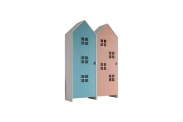 Skåp Casami Brygge 2-delad med 2 dörrar Rosa/Blå