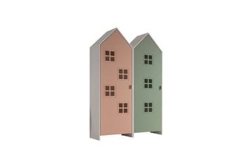 Skåp Casami Brygge 2-delad med 2 dörrar Rosa/Grön