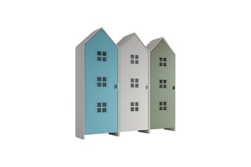 Skåp Casami Brygge 3-delad med 3 dörrar Vit/Blå/Grön