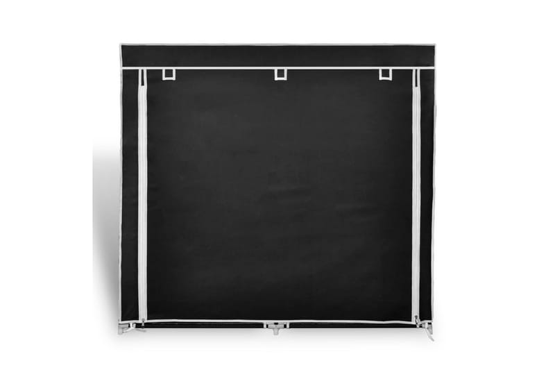 Skogarderob med överdrag 115x28x110 cm svart - Svart - Förvaring - Klädförvaring - Garderob & garderobssystem