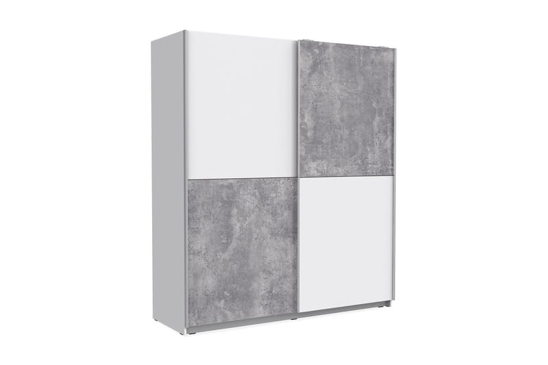 Slosser Garderob 170x191 cm - Grå - Förvaring - Klädförvaring - Garderob & garderobssystem