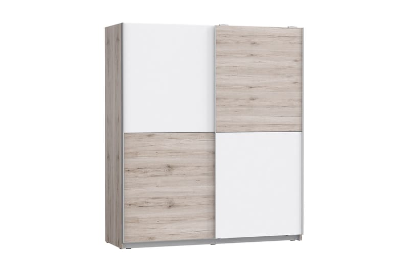 Slosser Garderob 170x191 cm - Ljusbrun - Förvaring - Klädförvaring - Garderob & garderobssystem