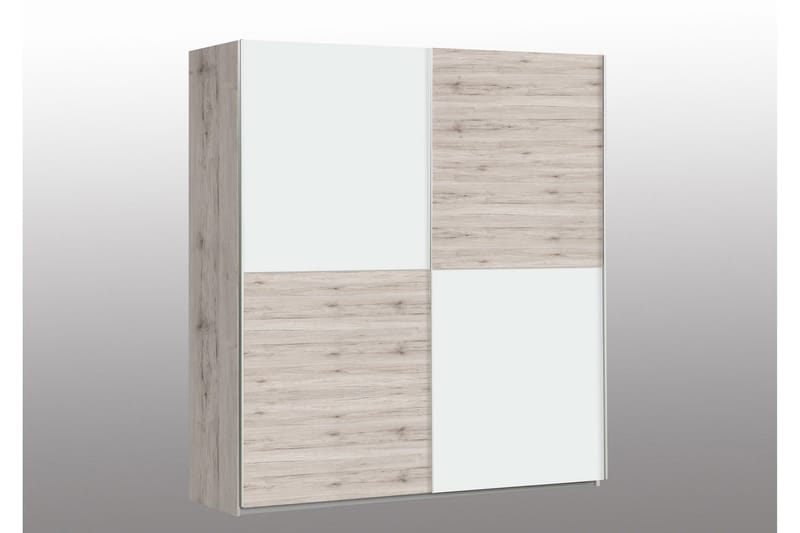 Slosser Garderob 170x191 cm - Ljusbrun - Förvaring - Klädförvaring - Garderob & garderobssystem