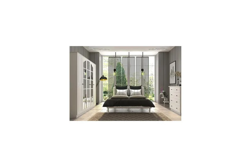 Sorrel Garderobsskåp 175x210 cm - Matt Vit - Förvaring - Klädförvaring - Garderob & garderobssystem - Klädskåp & fristående garderob