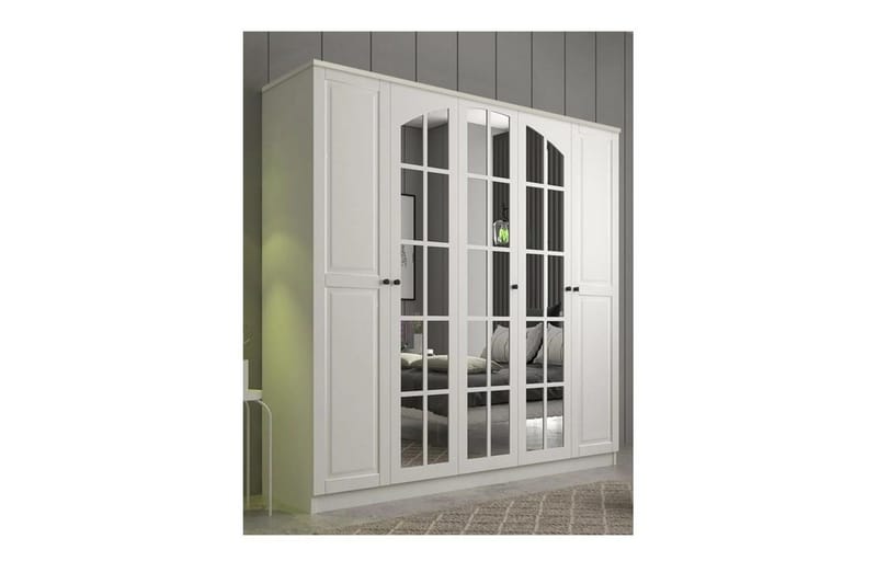 Sorrel Garderobsskåp 175x210 cm - Matt Vit - Förvaring - Klädförvaring - Garderob & garderobssystem - Klädskåp & fristående garderob