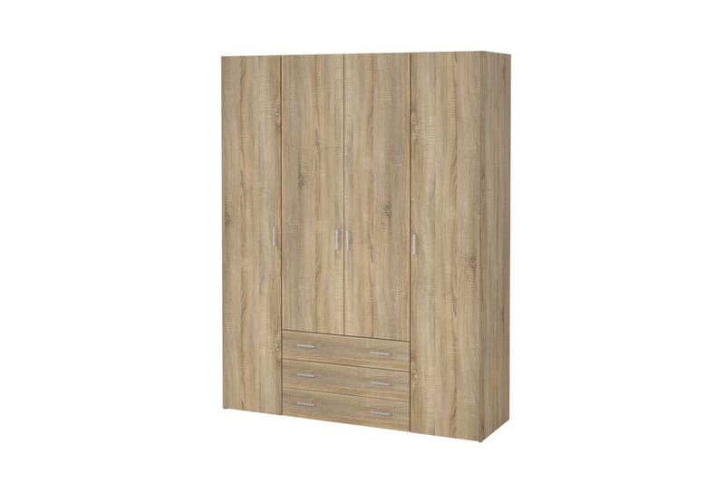 Space Garderob 154x200 cm - Natur - Förvaring - Klädförvaring - Garderob & garderobssystem