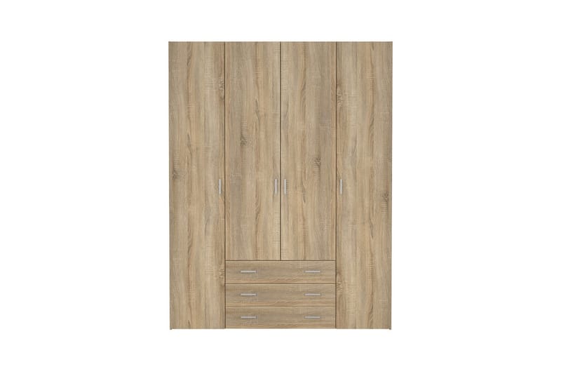 Space Garderob 154x200 cm - Natur - Förvaring - Klädförvaring - Garderob & garderobssystem