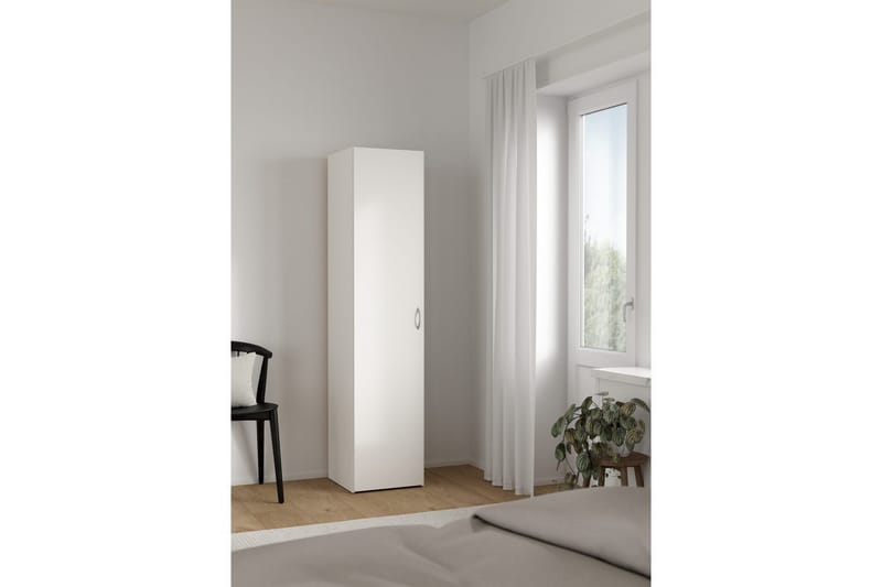 Space Garderob 39x175 cm - Vit - Förvaring - Klädförvaring - Garderob & garderobssystem