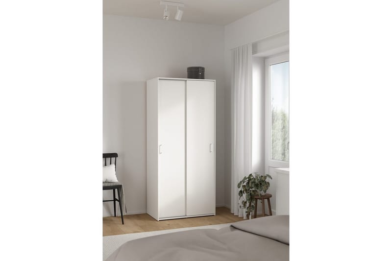 Space Garderob 78x175 cm - Vit - Förvaring - Klädförvaring - Garderob & garderobssystem