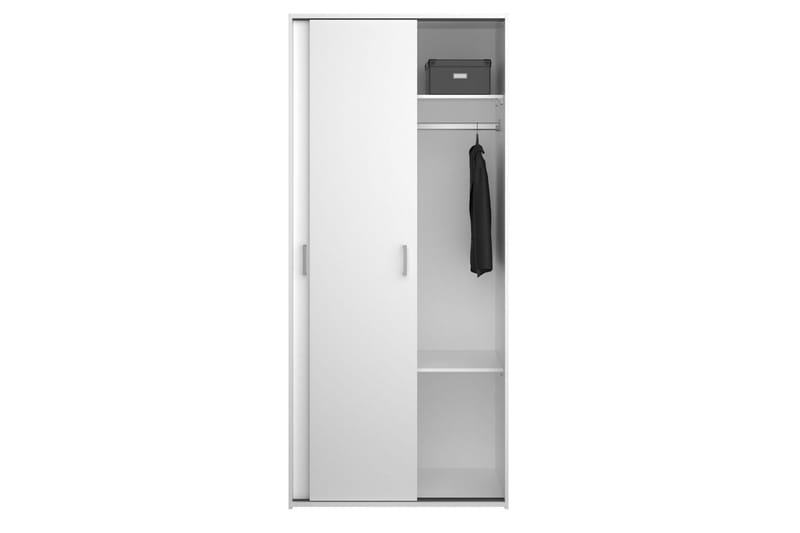 Space Garderob 78x175 cm - Vit - Förvaring - Klädförvaring - Garderob & garderobssystem