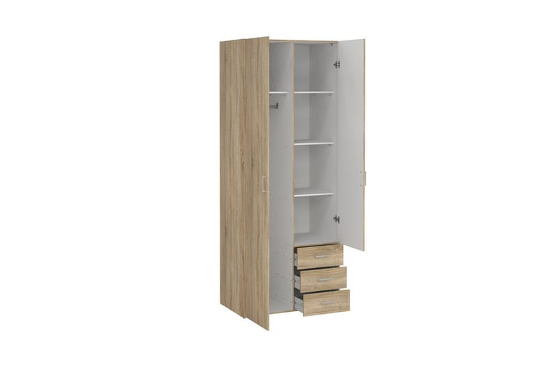 Space Garderob 78x200 cm - Natur - Förvaring - Klädförvaring - Garderob & garderobssystem