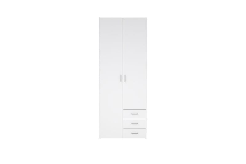 Space Garderob 78x200 cm - Vit - Förvaring - Klädförvaring - Garderob & garderobssystem
