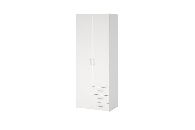 Space Garderob 78x200 cm - Vit - Förvaring - Klädförvaring - Garderob & garderobssystem