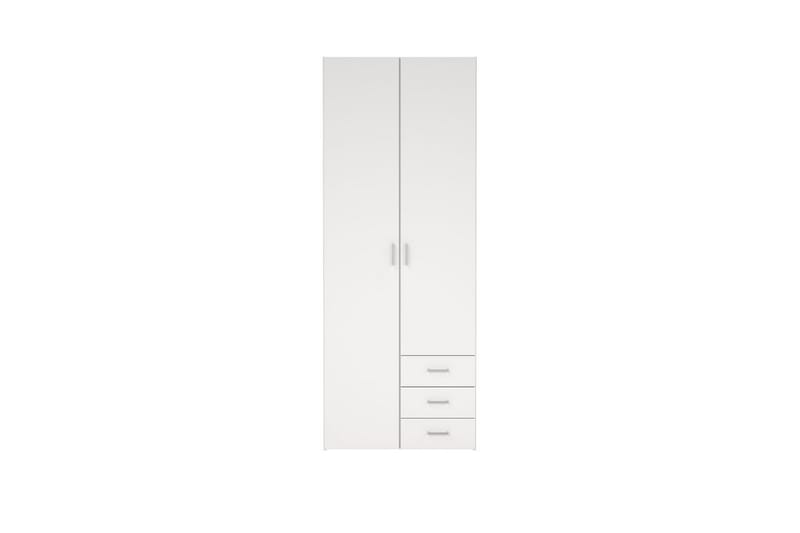 Space Garderob 78x200 cm - Vit - Förvaring - Klädförvaring - Garderob & garderobssystem