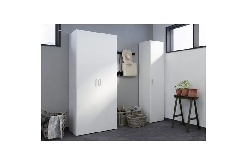 Space Garderobdsskåp 78x175 cm - Vit - Förvaring - Klädförvaring - Garderob & garderobssystem - Klädskåp & fristående garderob