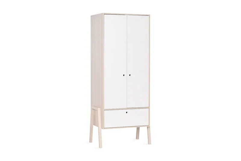 Spot Garderob med Förvaring i Trä, Vit|Beige