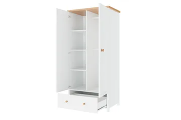 Story Garderob 85x52x196 cm - Vit - Förvaring - Klädförvaring - Garderob & garderobssystem