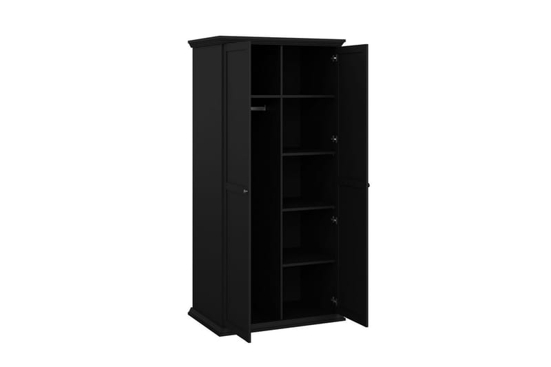 Suneta Garderob 96x200 cm - Svart - Förvaring - Klädförvaring - Garderob & garderobssystem