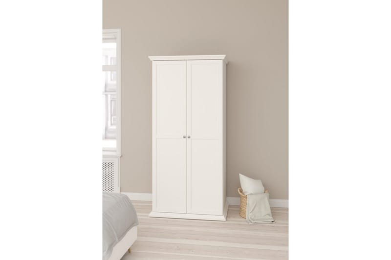 Suneta Garderob 96x200 cm - Vit - Förvaring - Klädförvaring - Garderob & garderobssystem