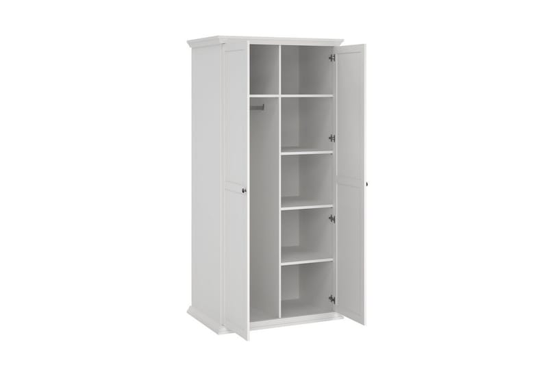 Suneta Garderob 96x200 cm - Vit - Förvaring - Klädförvaring - Garderob & garderobssystem