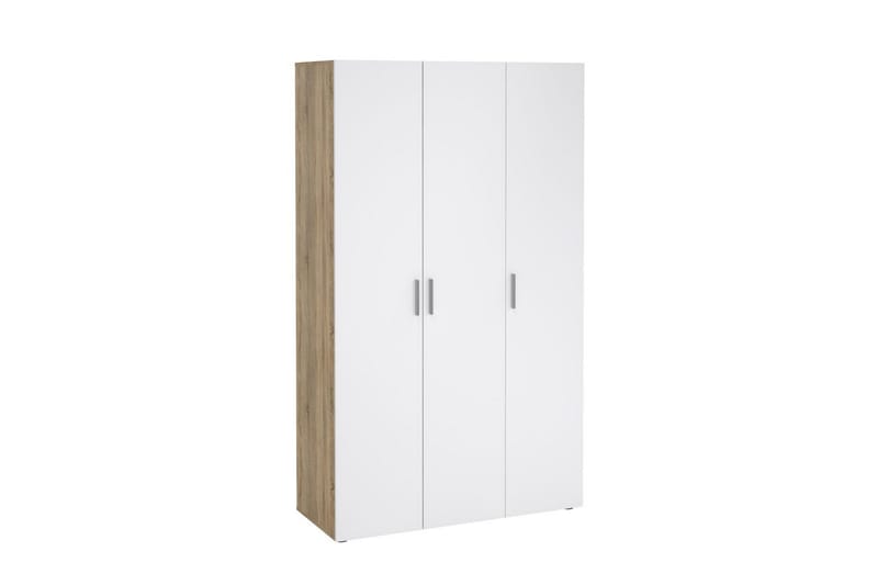 Suntia Garderob 118x201 cm - Vit/Natur - Förvaring - Klädförvaring - Garderob & garderobssystem