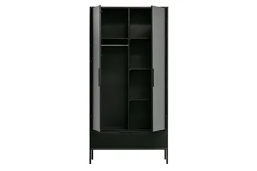Swichor Garderob 180 cm - Svart - Förvaring - Klädförvaring - Garderob & garderobssystem