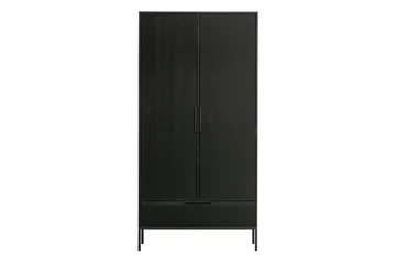 Swichor Garderob 180 cm - Svart - Förvaring - Klädförvaring - Garderob & garderobssystem