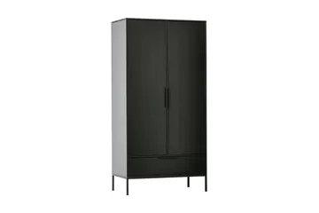 Swichor Garderob 180 cm - Svart - Förvaring - Klädförvaring - Garderob & garderobssystem