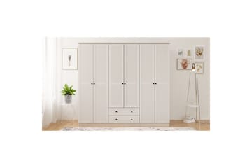 Sylvenor Garderob 210x210 cm - Matt Vit - Förvaring - Klädförvaring - Garderob & garderobssystem