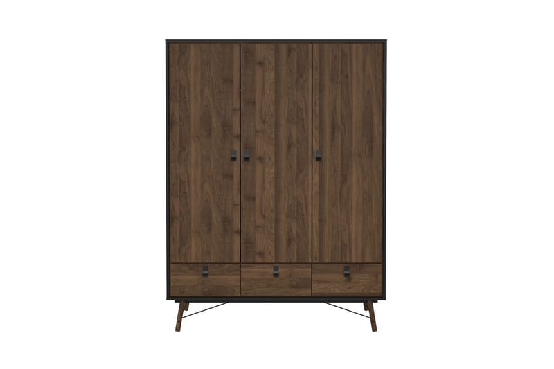 Tadami Garderob 150x200 cm - Svart/Natur - Förvaring - Klädförvaring - Garderob & garderobssystem