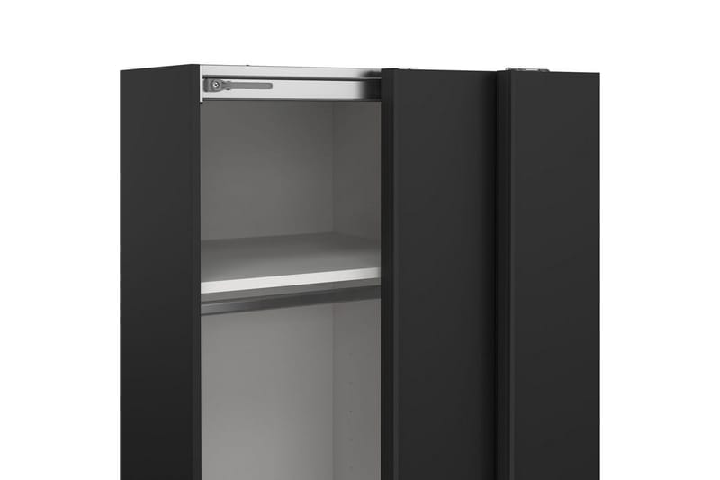 Takeru Garderob 119x200 cm - Svart - Förvaring - Klädförvaring - Garderob & garderobssystem