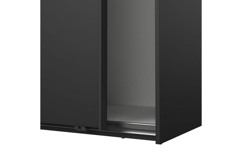 Takeru Garderob 119x200 cm - Svart - Förvaring - Klädförvaring - Garderob & garderobssystem